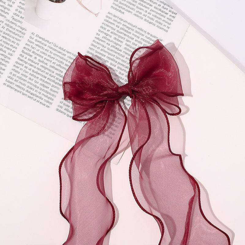 1pcs Children Cute Colors Ribbon Lace Bow Ornament Hair Clips Girls Lovely Sweet Barrettes Hairpins Kids Hair Accessories