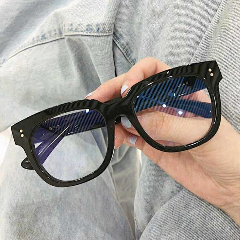 Anti Blue Light Blocking Glasses Women Men Computer glasses  Retro Square blue light Clear fake Eye glasses frame for women