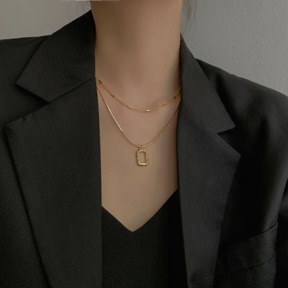 Fashion Asymmetric Lock Necklace for Women Twist Gold Silver Color Chunky Thick Lock Choker Chain Necklaces Party Jewelry