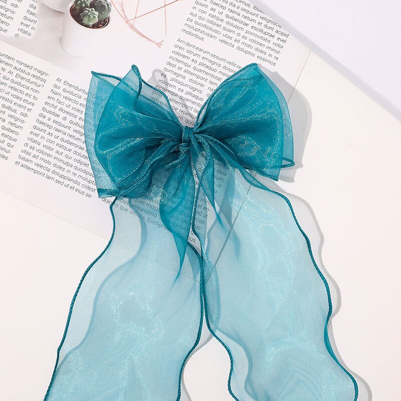 1pcs Children Cute Colors Ribbon Lace Bow Ornament Hair Clips Girls Lovely Sweet Barrettes Hairpins Kids Hair Accessories