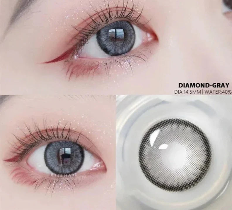 1 Pair New Colored Contact Lenses for Eyes Korean Lens Natural Big Eye Lenses Brown Lenses Blue Eye Contacts Red Lenses