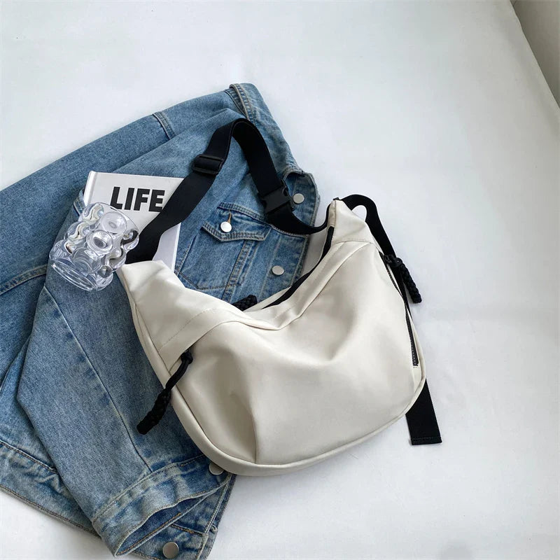 ijili Fashion Commuting Large Capacity Shoulder Bag Women Autumn Winter Casual Versatile Tote Bag Korean Style Fashion Trend Bag