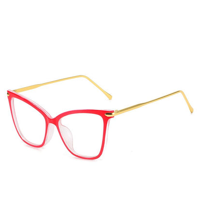 Cat Eye Glasses Clear Frame Women Fashion Transparent Myopia Optical Glasses Frame Cat Eyeglasses Frames female Spectacle