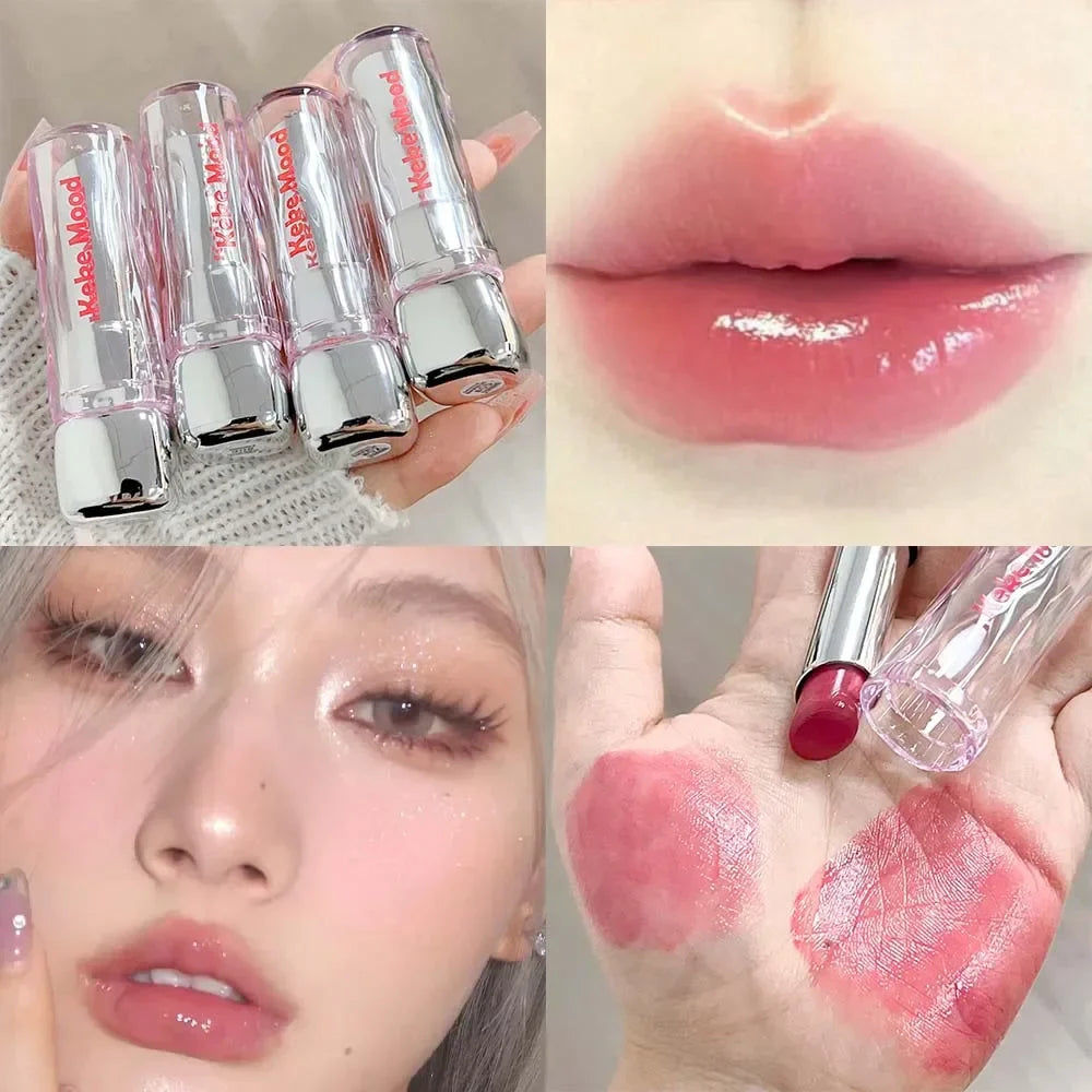 ijili  -  Crystal Jelly Solid Lip Gloss Lasting Moisturizing Non Sticky Nude Red Lips Tint Glossy Mirror Lipstick Makeup Korean Cosmetics