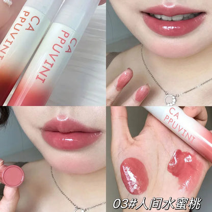 ijili  -  Clear Mirror Water Lip Gloss Liquid Lipstick Moisturizing Lipgloss Long Lasting Non Stick Cup Lip Tint Makeup Korean Cosmetics