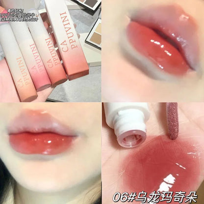 ijili  -  Clear Mirror Water Lip Gloss Liquid Lipstick Moisturizing Lipgloss Long Lasting Non Stick Cup Lip Tint Makeup Korean Cosmetics