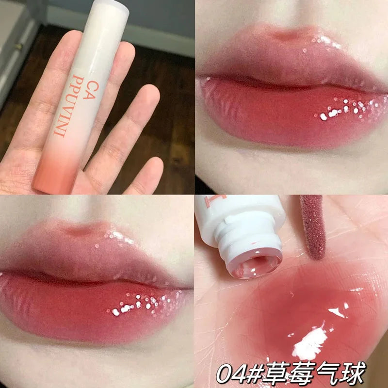 ijili  -  Clear Mirror Water Lip Gloss Liquid Lipstick Moisturizing Lipgloss Long Lasting Non Stick Cup Lip Tint Makeup Korean Cosmetics