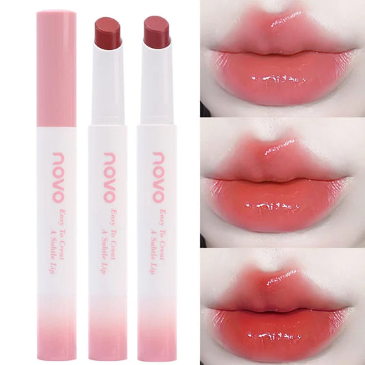 ijili  -  Jelly Mirror Solid Lip Gloss Makeup Glass Water Light Clear Lipstick Lasting Moisturising Lip Glaze Red Lip Tint Korean Cosmetic