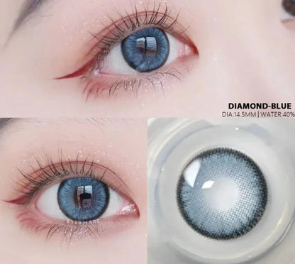 1 Pair New Colored Contact Lenses for Eyes Korean Lens Natural Big Eye Lenses Brown Lenses Blue Eye Contacts Red Lenses