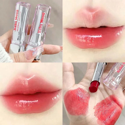 ijili  -  Crystal Jelly Solid Lip Gloss Lasting Moisturizing Non Sticky Nude Red Lips Tint Glossy Mirror Lipstick Makeup Korean Cosmetics