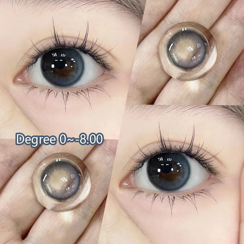 1 Pair Contact Lenses for Eyes Natural Myopia Prescription Korean Colorful Cosmetics Beauty Pupils New