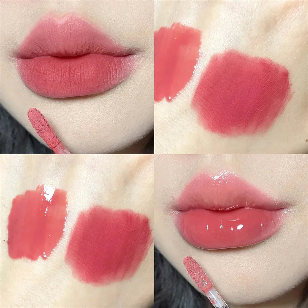 1pc Double Ended Waterproof Lip Gloss Matte Velvet Lip Gloss Long Lasting Lip Gloss Sexy Red Liquid Lipstick Makeup