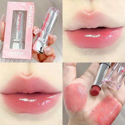 ijili  -  Crystal Jelly Solid Lip Gloss Lasting Moisturizing Non Sticky Nude Red Lips Tint Glossy Mirror Lipstick Makeup Korean Cosmetics