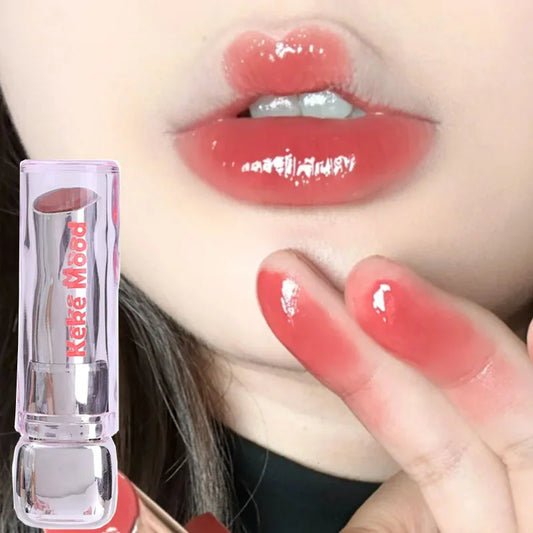 ijili  -  Crystal Jelly Solid Lip Gloss Lasting Moisturizing Non Sticky Nude Red Lips Tint Glossy Mirror Lipstick Makeup Korean Cosmetics