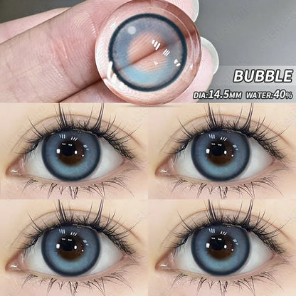 1 Pair New Colored Contact Lenses for Eyes Korean Lens Natural Big Eye Lenses Brown Lenses Blue Eye Contacts Red Lenses