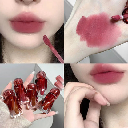 ijili  -  Art Irregular Lipstick Tube Makeup Matte Nude Liquid Lipstick Waterproof Lasting Lipgloss Sexy Red Velvet Lip Mud Women Cosmetic