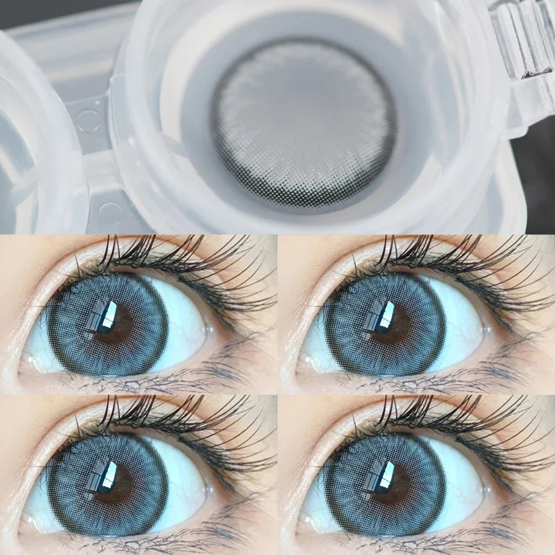 1 Pair Fashion Korean Lenses Colored Contact Lenses for Eyes with Diopter High Quality Beauty Pupil New