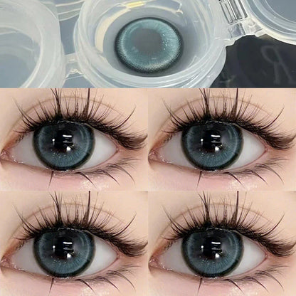 1 Pair Fashion Korean Lenses Colored Contact Lenses for Eyes with Diopter High Quality Beauty Pupil New