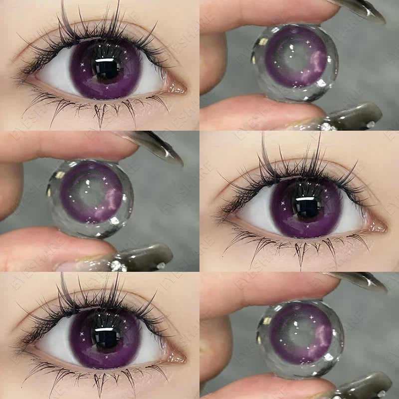 1 Pair New Colored Contact Lenses for Eyes Korean Lens Natural Big Eye Lenses Brown Lenses Blue Eye Contacts Red Lenses