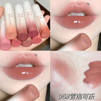 ijili  -  Clear Mirror Water Lip Gloss Liquid Lipstick Moisturizing Lipgloss Long Lasting Non Stick Cup Lip Tint Makeup Korean Cosmetics