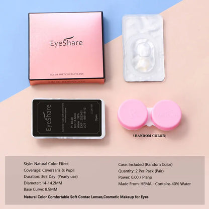 1 Pair New Colored Contact Lenses for Eyes Korean Lens Natural Big Eye Lenses Brown Lenses Blue Eye Contacts Red Lenses