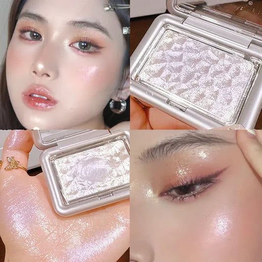 ijili  -  Face Contour Highlighter Makeup Eyeshadow Palette Diamond Pearl Glitter Shimmer Illuminator Lasting Highlighter Powder Cosmetics