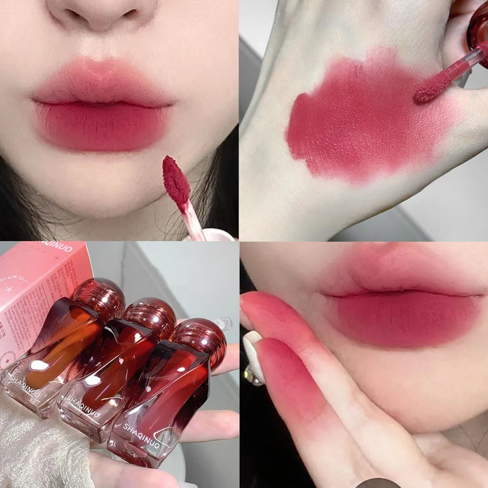 ijili  -  Art Irregular Lipstick Tube Makeup Matte Nude Liquid Lipstick Waterproof Lasting Lipgloss Sexy Red Velvet Lip Mud Women Cosmetic