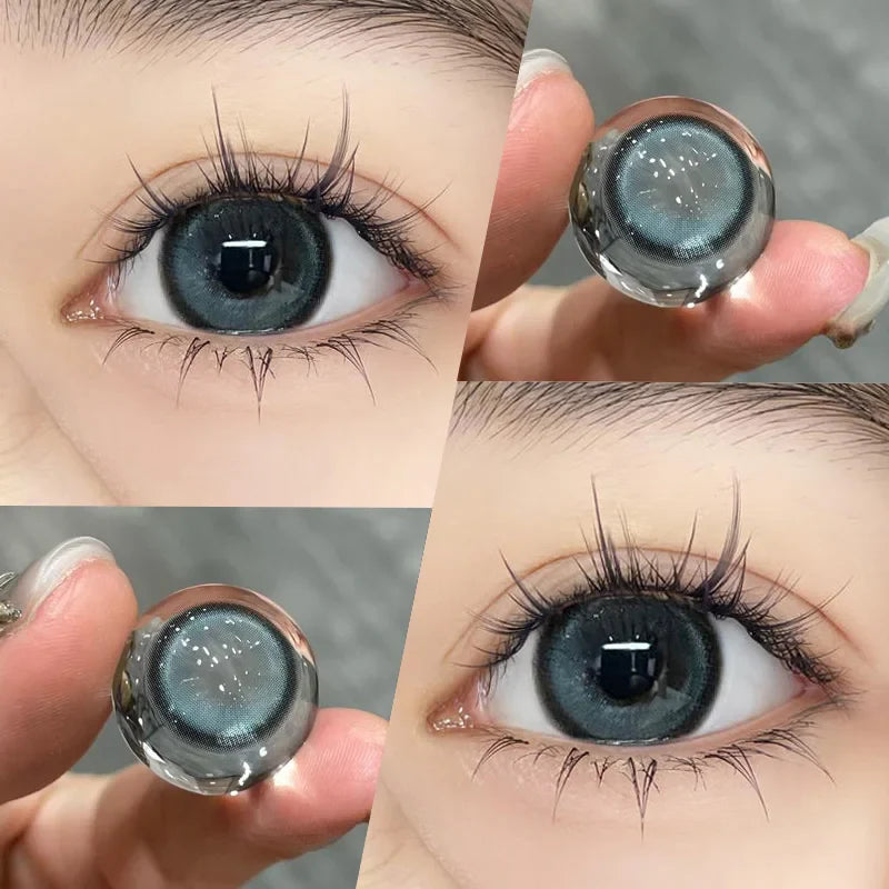 1 Pair Contact Lenses for Eyes Natural Myopia Prescription Korean Colorful Cosmetics Beauty Pupils New