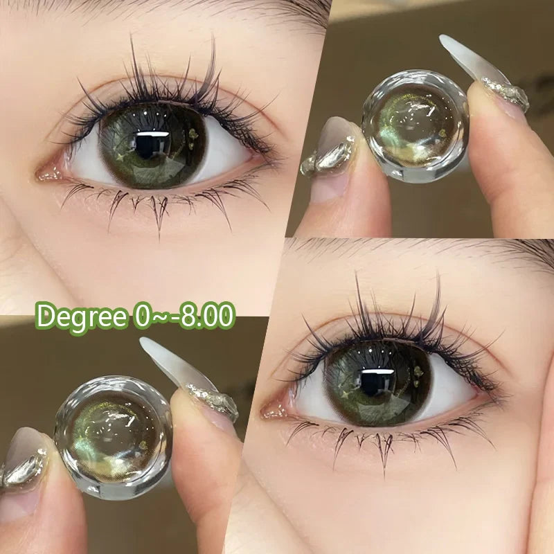 1 Pair Contact Lenses for Eyes Natural Myopia Prescription Korean Colorful Cosmetics Beauty Pupils New