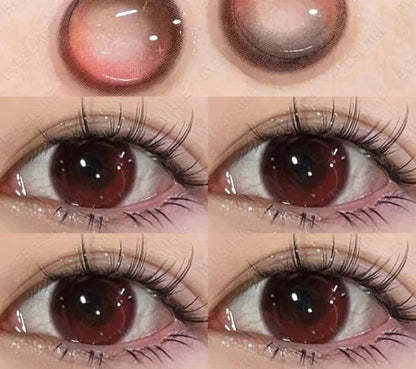 1 Pair New Colored Contact Lenses for Eyes Korean Lens Natural Big Eye Lenses Brown Lenses Blue Eye Contacts Red Lenses