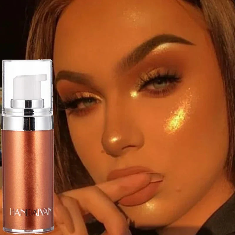 ijili  -  4 Colors Shimmer Spray Highlighter Brighten Face Contouring Glitter Body Bronzer Liquid Highlight Illuminator Makeup Cosmetic