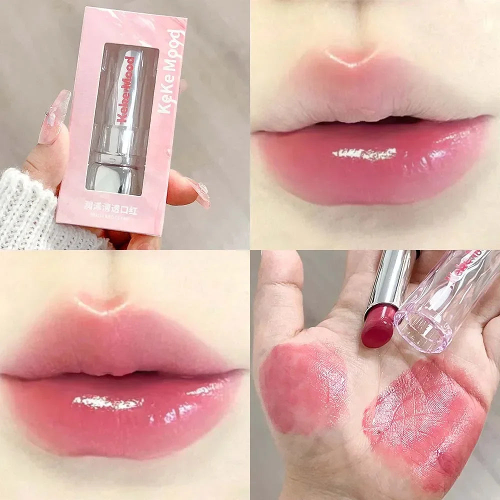 ijili  -  Crystal Jelly Solid Lip Gloss Lasting Moisturizing Non Sticky Nude Red Lips Tint Glossy Mirror Lipstick Makeup Korean Cosmetics