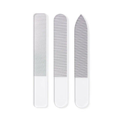 1pc Professional Nano Glass Nail File Buffer Transparent Sanding Polishing Strip Grinding Nail Art Files Reusable Manicure Tools