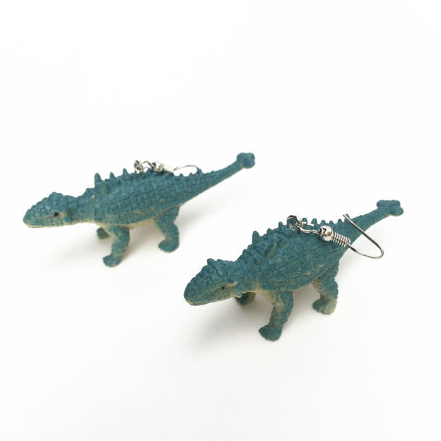 1 Pair Cute Animal Bite Earring Cartoon Soft Clay Animal Earrings Tyrannosaurus Bite Earrings Dinosaur Earrings Party Fun Gifts