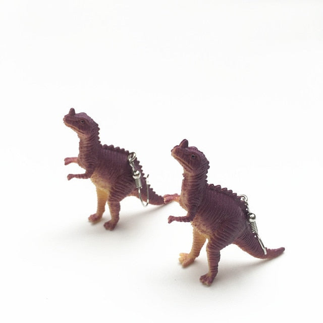 1 Pair Cute Animal Bite Earring Cartoon Soft Clay Animal Earrings Tyrannosaurus Bite Earrings Dinosaur Earrings Party Fun Gifts