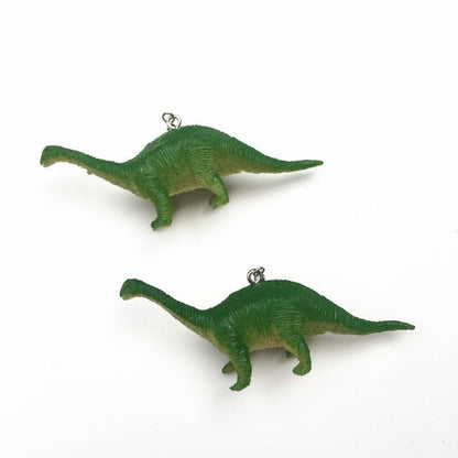 1 Pair Cute Animal Bite Earring Cartoon Soft Clay Animal Earrings Tyrannosaurus Bite Earrings Dinosaur Earrings Party Fun Gifts