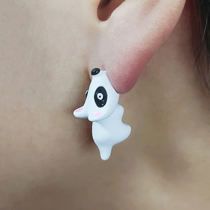 1 Pair Cute Animal Bite Earring Cartoon Soft Clay Animal Earrings Tyrannosaurus Bite Earrings Dinosaur Earrings Party Fun Gifts